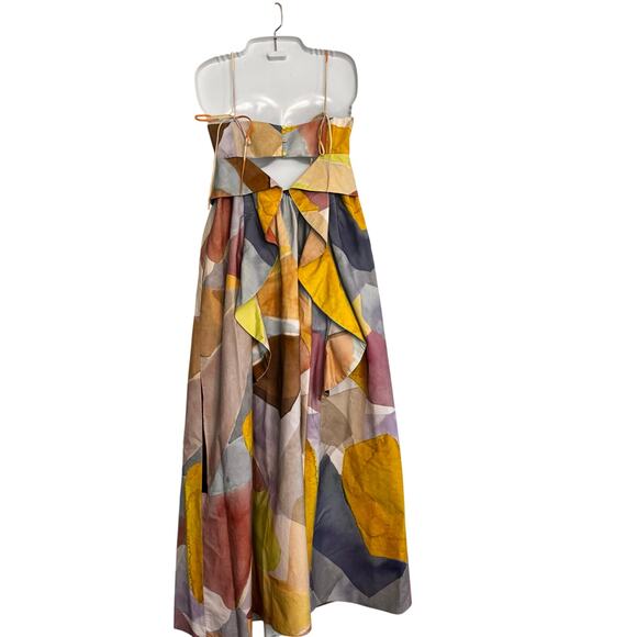 ASOS EDITION Empire Cami Maxi Dress in Pastel Abstract Boho Print Women’s Sz 0 - Picture 9 of 16